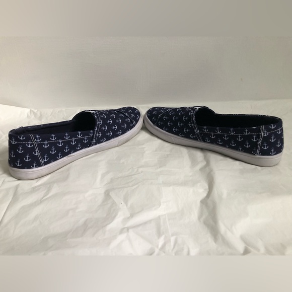 Tommy Bahama Women’s Size 8.5 Blue Nautical Anchor Slip on Shoes - Picture 6 of 11